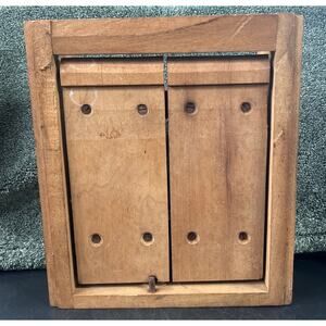 Wooden Storm Door Sampler Early American c1900